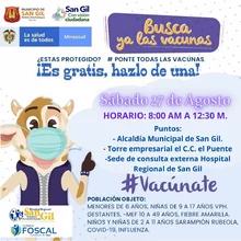 Jornada de Vacunación esquema regular para San Gil