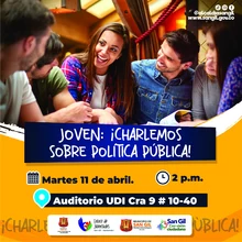 Joven: ¡Charlemos sobre política pública!