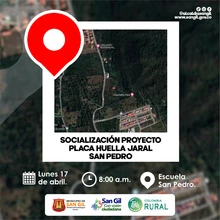 Socialización Proyecto Placa Huella Jaral San Pedro