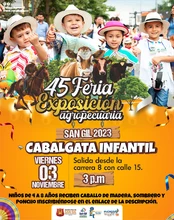 Cabalgata infantil 45° Feria Exposición agropecuaria San Gil 2023