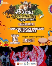 Encuentro de danzas folclóricas 45 Feria Exposición Agropecuaria San Gil 2023