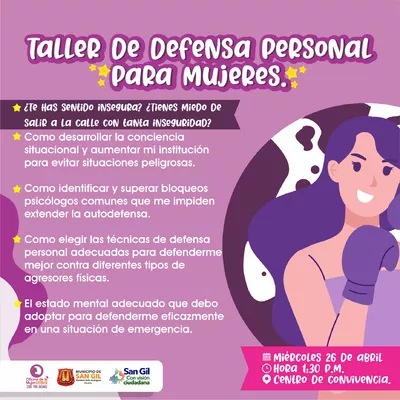 Taller de defensa personal para mujeres