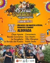 Agrupaciones que van a amenizar durante las ferias y fiestas de San Gil del 3 al 6 de noviembre