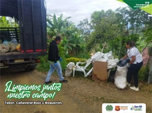 Se realizó recolección en las veredas Cañaveral Bajo, Boquerón y Tabor