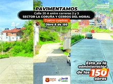 Ocho nuevas calles pavimentadas