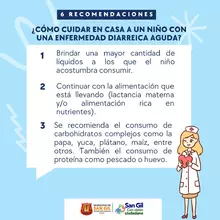 Cuidados para tener con los niños y niñas que presenten enfermedad diarreica aguda