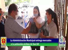 Administración Municipal, hace entrega de mercados a población Víctima