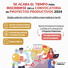 Se acaba el tiempo para inscribirse en la Convocatoria de Proyectos Productivos 2024