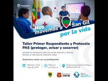 Taller Primer Respondiente y Protocolo PAS (Proteger, avisar y socorrer)