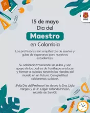 15 de mayo Día del Maestro