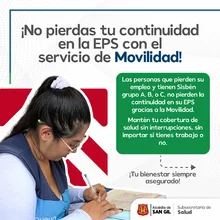 No pierdas tu continuidad en la EPS con el servicio de Movilidad