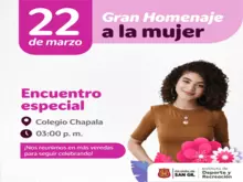 22 de marzo Gran homenaje a la mujer