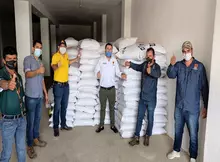 Entrega de Fertilizante Nitrogenado a Caficultores del Municipio