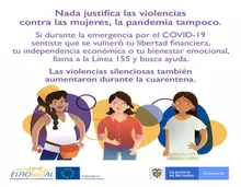 Nada justifica la violencia contra las Mujeres