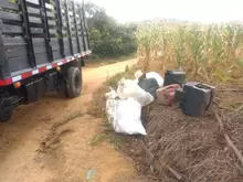 Ruta de recolección de residuos sólidos en la zona rural del Municipio