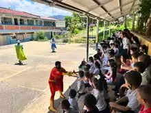 Se realiza visita al Colegio San José de Guanentá Sede D, con el programa Cuida Mundos