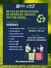 Segunda Ruta de Recolección de Residuos Sólidos Sector Rural