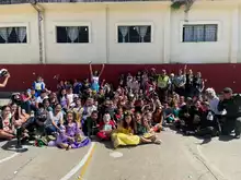 Actividades lúdico recreativas en el día de los niños en la Escuela de Pablo VI