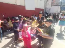 Actividades lúdico recreativas en el día de los niños en la Escuela de Pablo VI