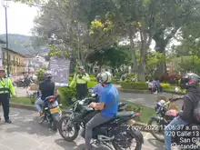 Campaña preventiva en la zona céntrica del municipio orientada a motociclistas