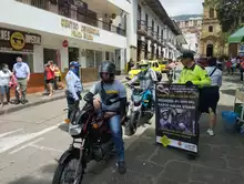 Campaña preventiva en la zona céntrica del municipio orientada a motociclistas