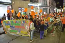 Se realizó la marcha Naranja