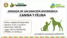 Jornada de Vacunación Antirrábica Canina y Felina