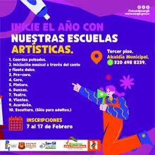 Inicie el año con nuestras Escuelas Artísticas