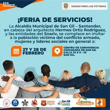 Gran feria de servicios para la población víctima del conflicto armado, mujeres y líderes sociales