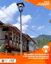 Restablecimiento de luminarias del estadio del Colegio San José de Guanentá