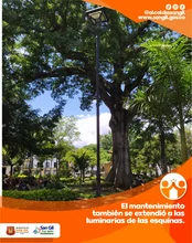 Restablecimiento de luminarias del estadio del Colegio San José de Guanentá