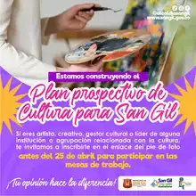 Estamos construyendo el Plan Próspectivo de Cultura para San Gil