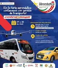 En la feria aeronáutica contaremos con servicio de transporte