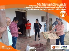 Taller teórico práctico de uso del compost y lixiviado en huertas orgánicas, cítricos y cultivos transitorios