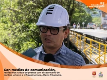 Habilitado el paso del puente pasarela peatonal sobre la avenida nacional entre calles 16 y 18