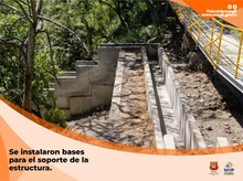 Habilitado el paso del puente pasarela peatonal sobre la avenida nacional entre calles 16 y 18