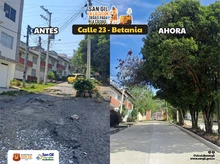 Cómo cambia una calle pavimentada