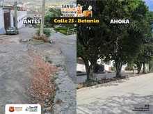 Cómo cambia una calle pavimentada