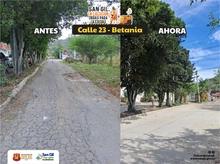 Cómo cambia una calle pavimentada