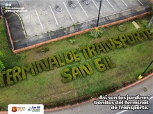 Jardines bonitos e instalaciones impecables de nuestro Terminal de Transporte