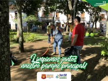 Jornada de limpieza del Parque Principal