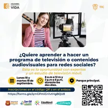 Quieres aprender a hacer un programa de televisión o contenido audiovisuales para redes sociales