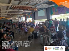 Se realizó entrega de insumos para cafeteros del municipio de San Gil