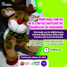 Aún hay cupos en el curso especial de muñecos de navidad