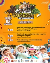Programación viernes 03 de noviembre 45° Ferias y Fiestas de San Gil 2023