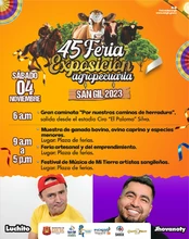 Programación del segundo día sábado 4 de noviembre 45 Feria Exposición Agropecuaria