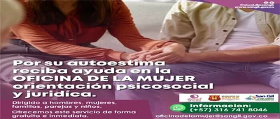 Orientación psicosocial y jurídica en la Oficina de la Mujer