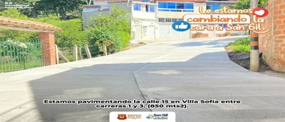 Pavimentación de 850 mts2 en el barrio Villa Sofía