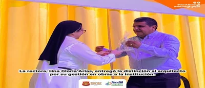 Un reconocimiento a la gestión y a las obras hechas por la Alcaldía en el Colegio de la Presentación