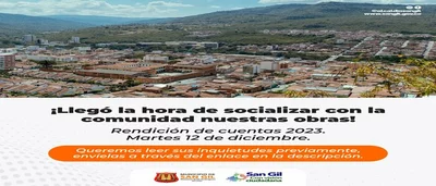 ¡Llegó la hora de socializar con la comunidad nuestras obras!